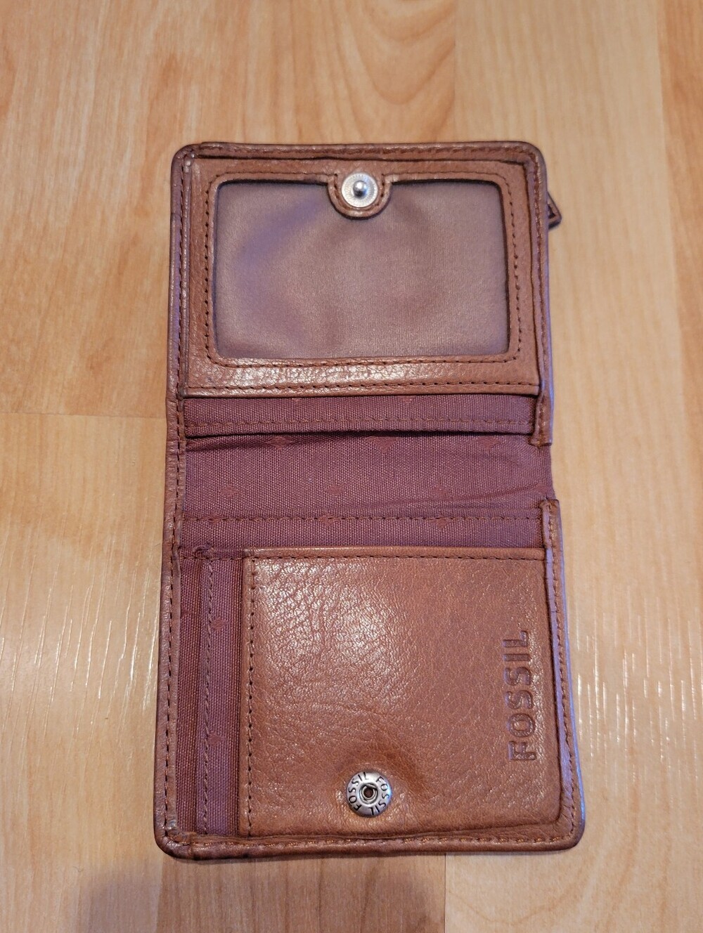 Fossil Marlow Bifold Brown Cowhide Leather Wallet - Picture 3 of 8